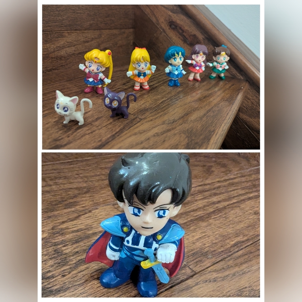 Vintage SAILOR MOON 1990s PVC Collection Scouts, Prince & Felines 8 Figures - Picture 10 of 10